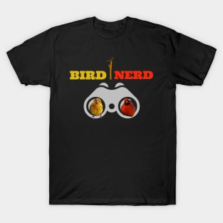 Birds In Binoculars Bird Nerd T-shirt T-Shirt